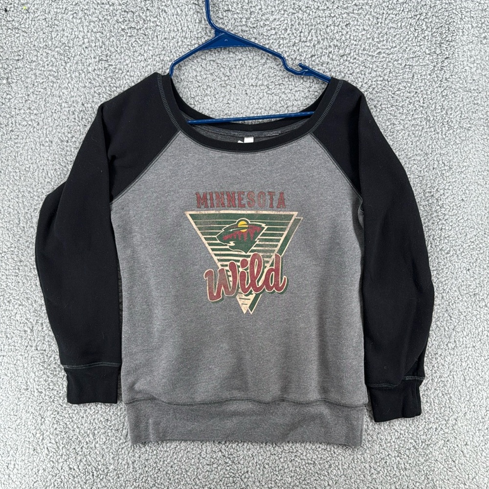 Bella Canvas‎ Minnesota Wild Crewneck Sweatshirt Women’s Sz Medium